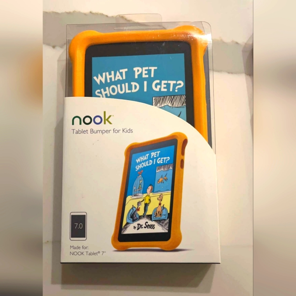 NOOK TABLET 7" ORANGE Foam Tablet Bumper/Case for Kids! - Barnes & Noble NEW